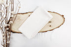 Off-White Tulips Design Two Tone Church Scarf with Frayed Edge