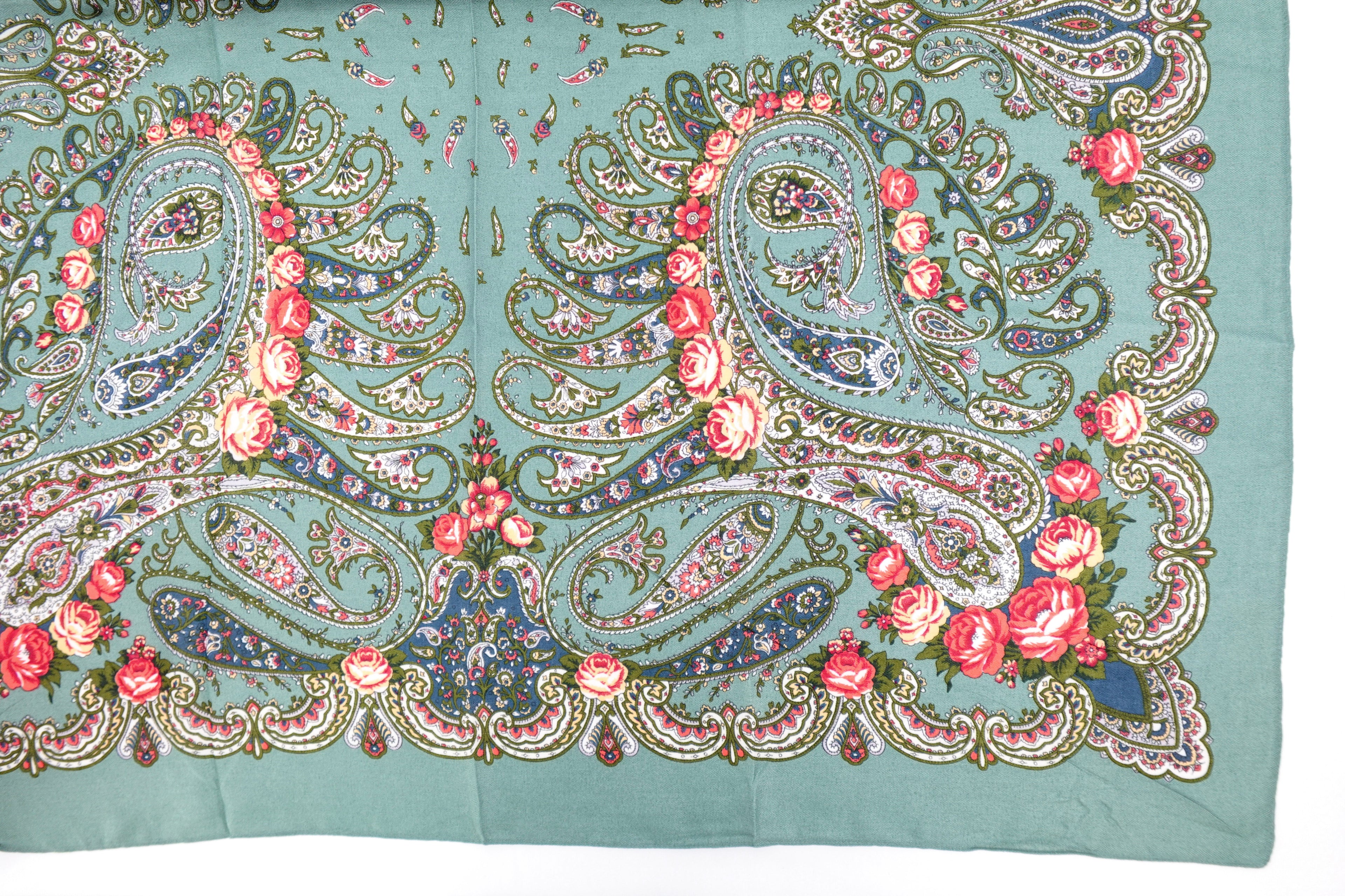 Light Green Large Russia Style Church Scarf