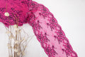 Magenta & Black 8.5" Lace