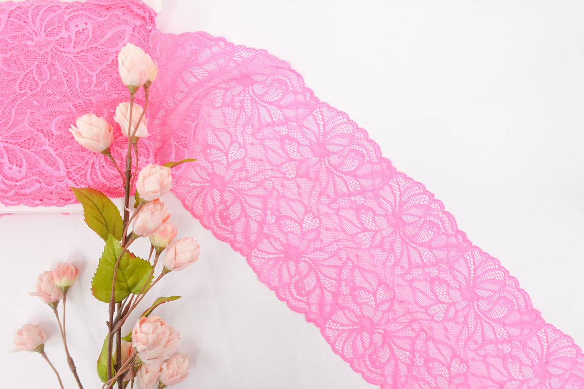 Hot Pink 7" Lace