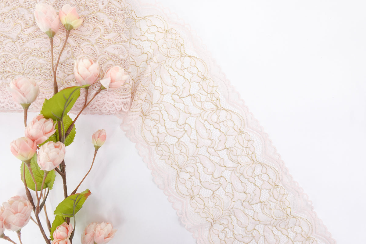 Fairytale Pink 6.75" Lace