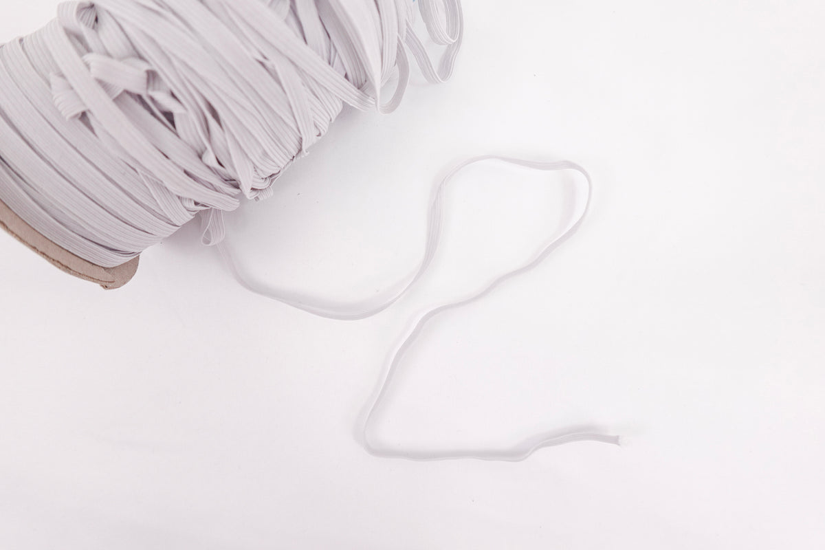 White 6mm Elastic