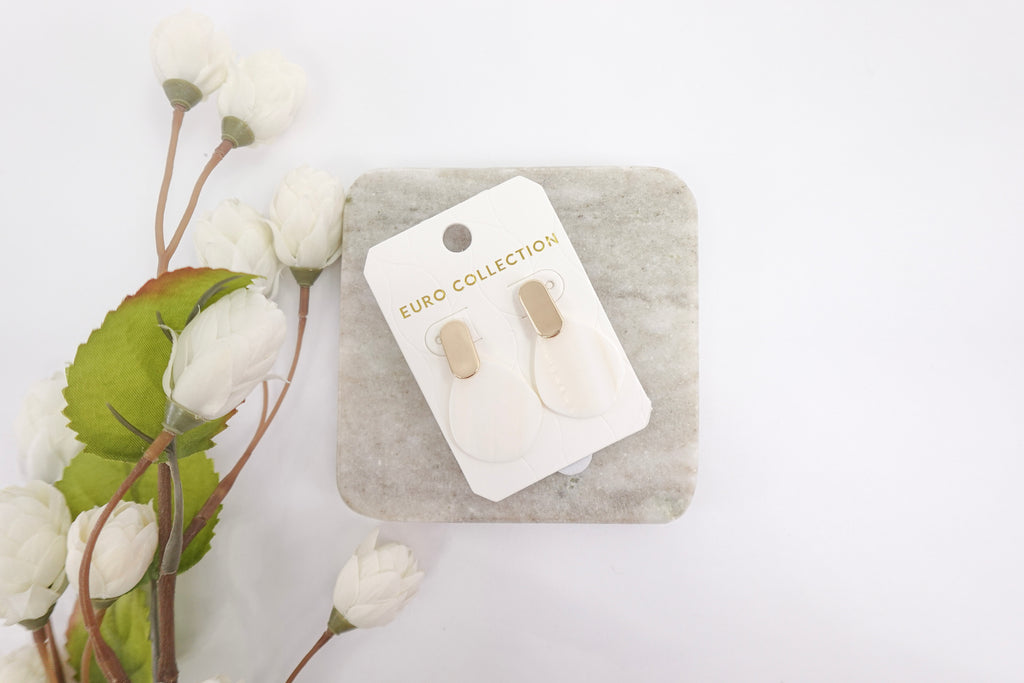 Shell Gold-Toned Drop Earrings
