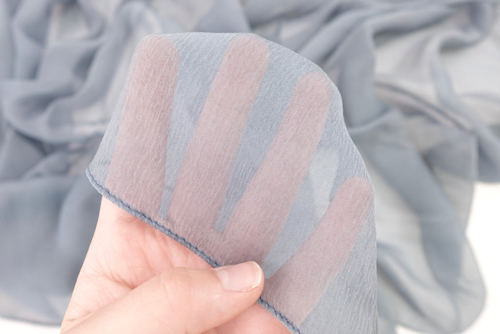 Storm Blue Solid Square Scarf