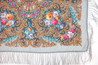 Light Grey Russia Style Church Scarf