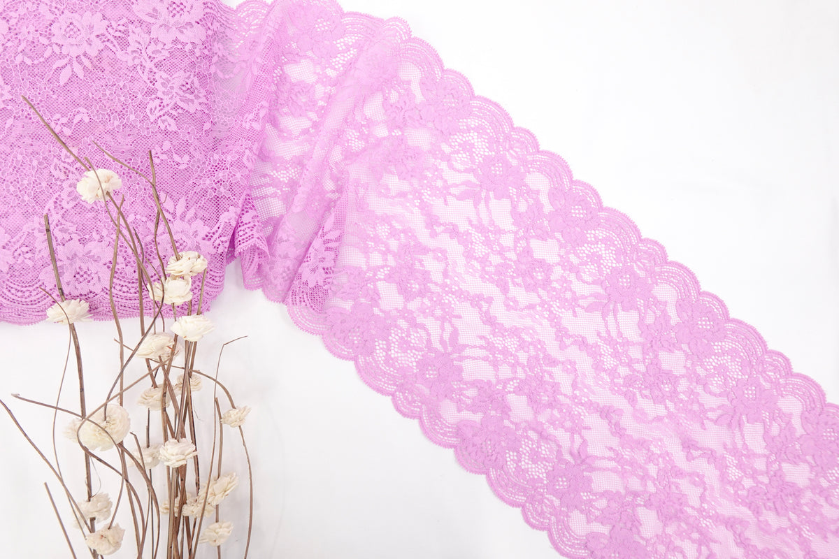 Lavender-Pink 9" Lace