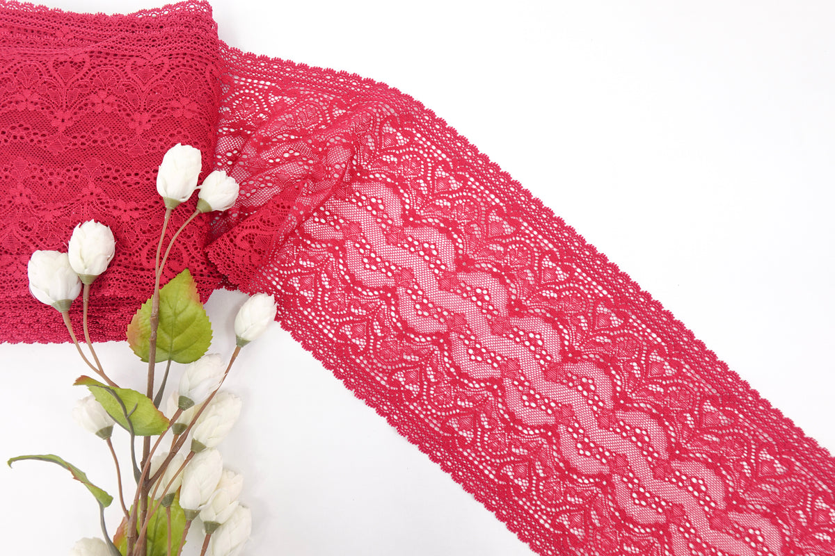 Scarlet Red 6.5" Lace