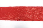 Bright Red Glitter & Sequin Bridal Lace
