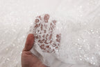 Off-White Chantilly Beaded Sequin Bridal Lace