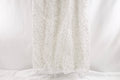 Off-White Chantilly Beaded Sequin Bridal Lace