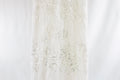 Off-White Beaded Sequin Bridal Lace