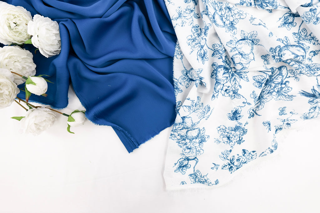 Royal Blue Pears Canadian Feel Print