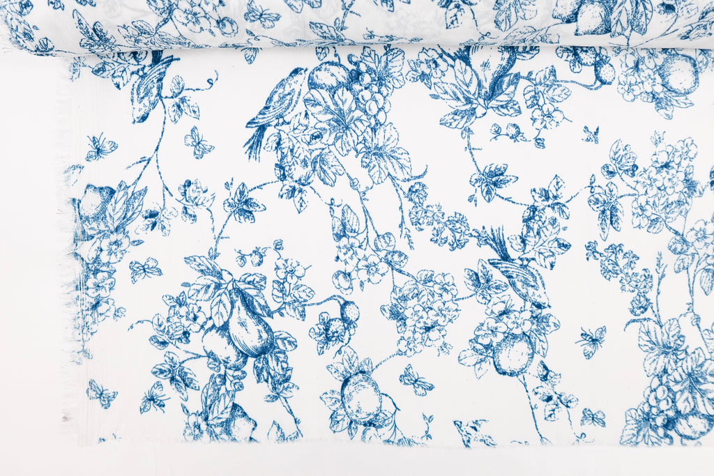 Royal Blue Pears Canadian Feel Print