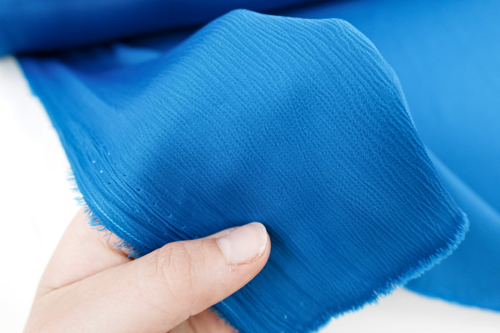 Royal Blue Crinkle Sheen
