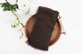 Chocolate Brown Gauze Scarf