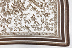 Chocolate Brown Soft Printed Church Scarf