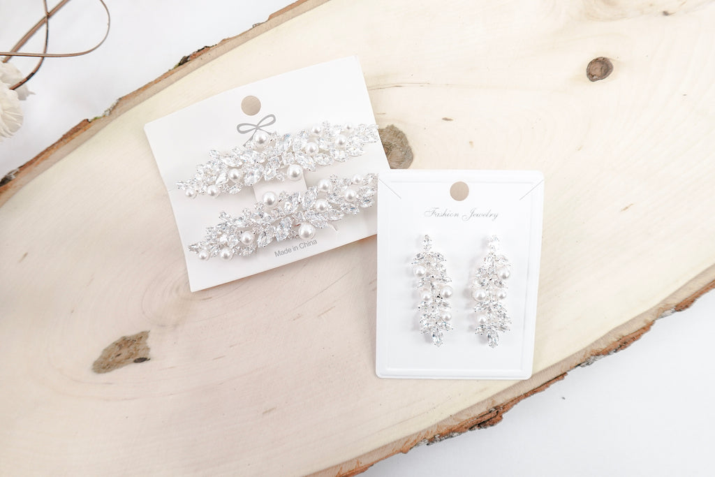 Cubic Zirconia Matching Earrings