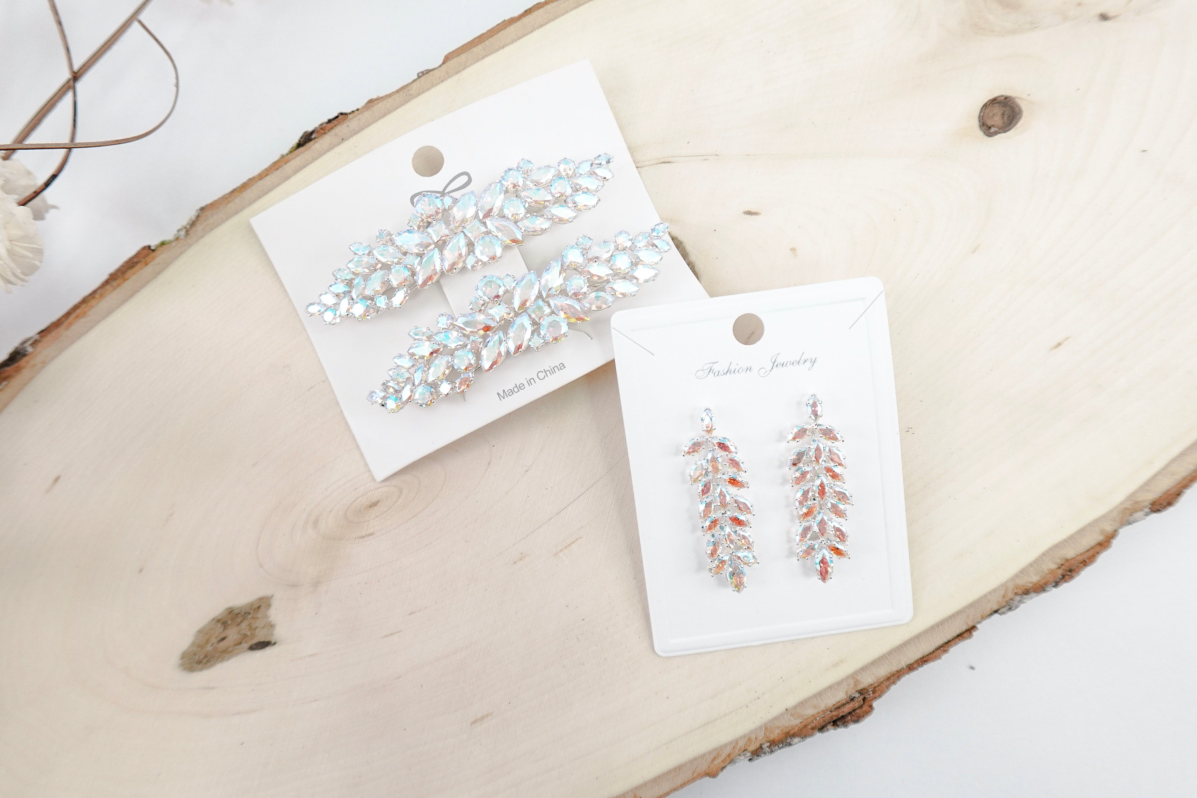 Cubic Zirconia Hairclips
