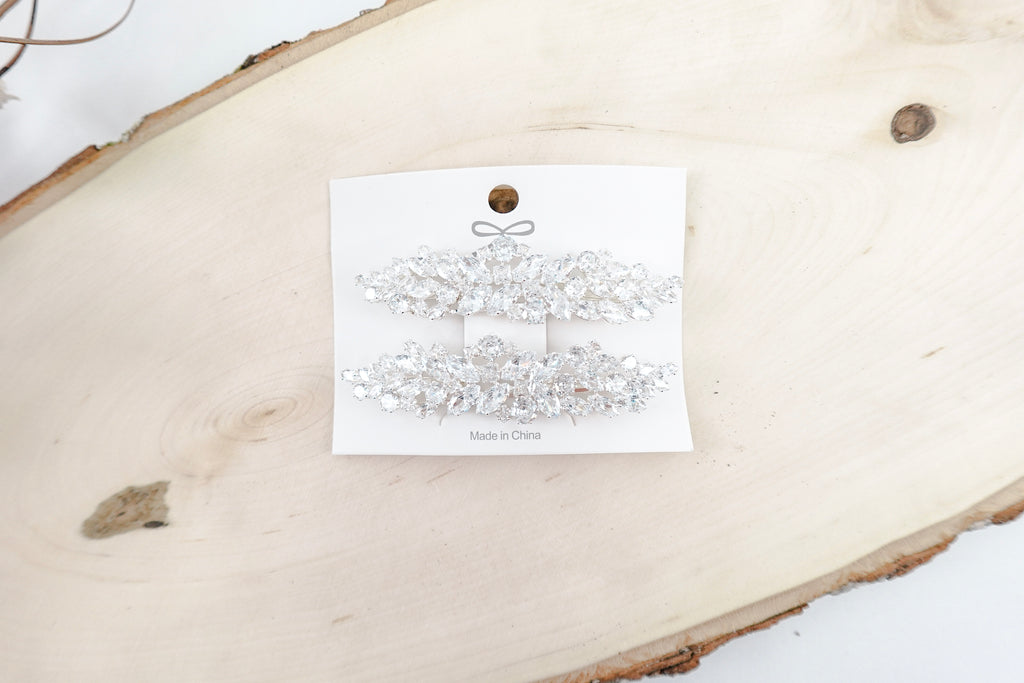 Cubic Zirconia Hairclips