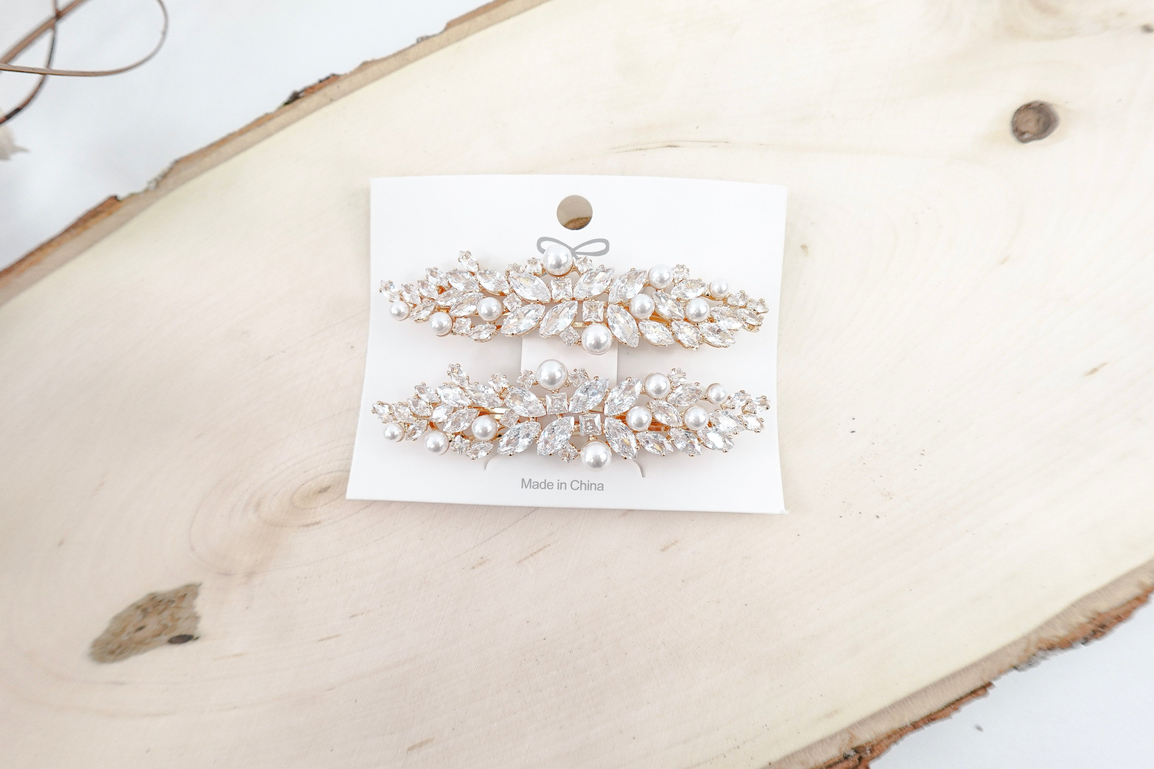 Cubic Zirconia Hairclips