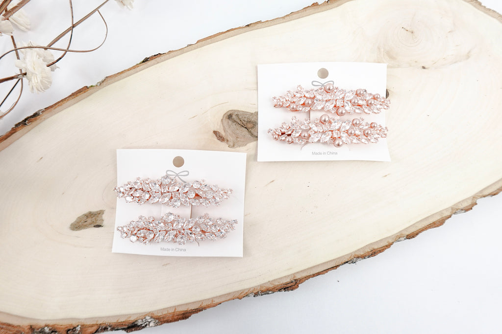 Cubic Zirconia Hairclips