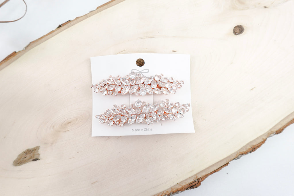 Cubic Zirconia Hairclips
