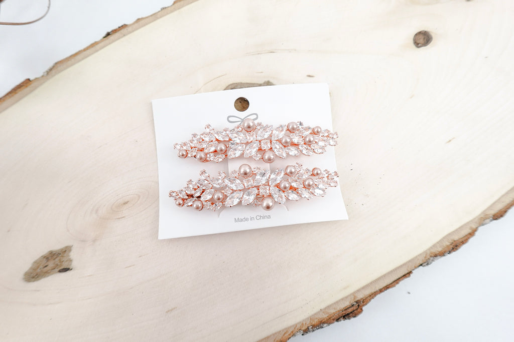 Cubic Zirconia Hairclips
