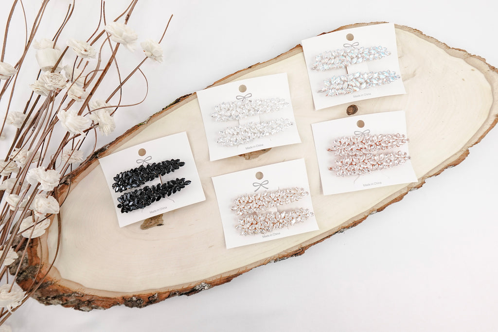 Cubic Zirconia Hairclips