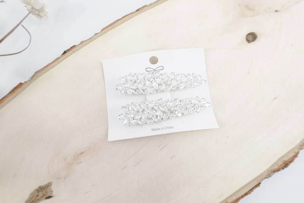 Cubic Zirconia Hairclips
