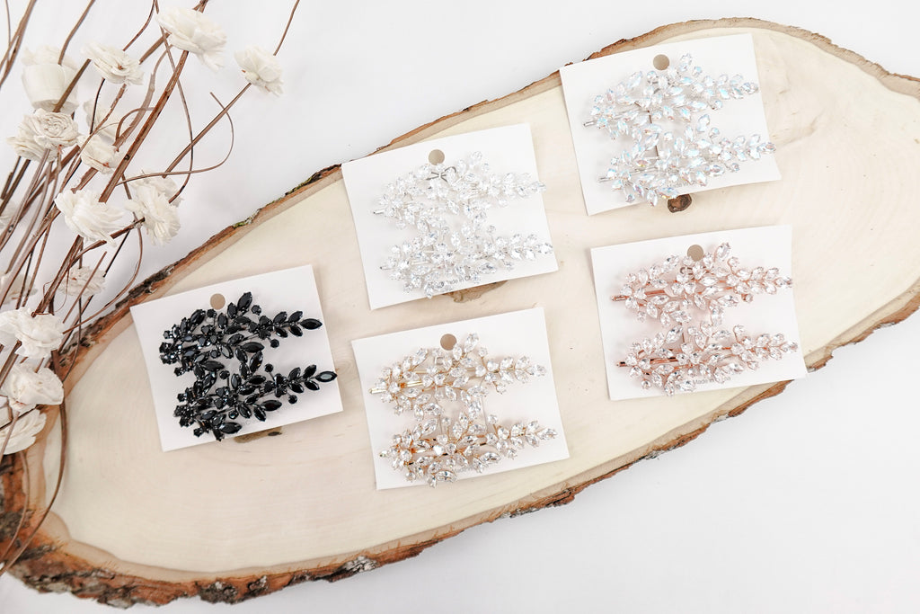 Cubic Zirconia Hairclips