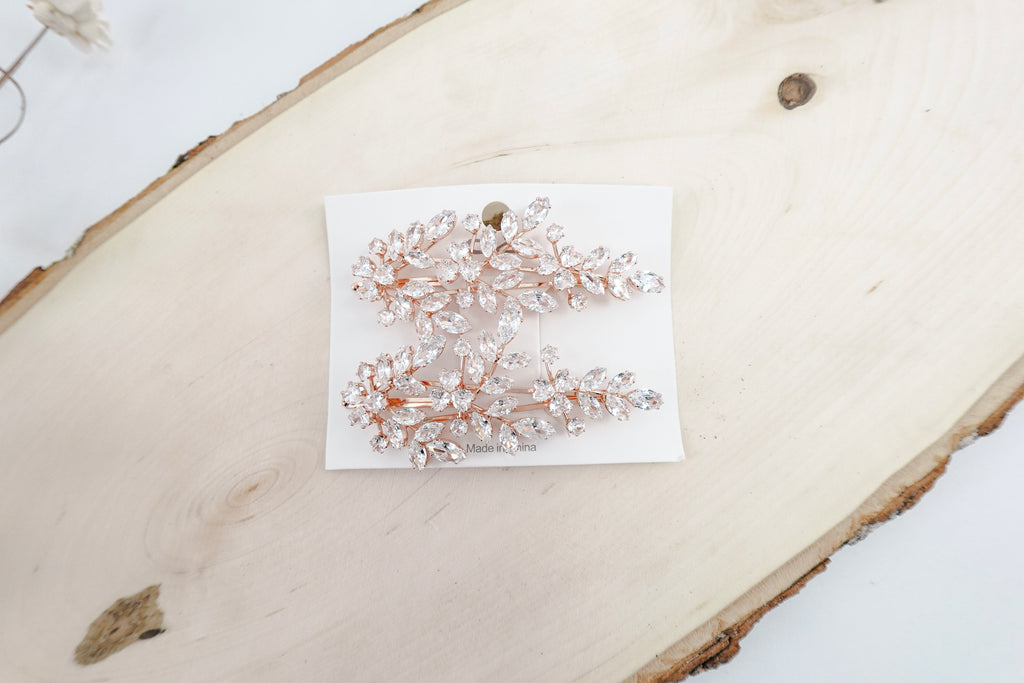 Cubic Zirconia Hairclips