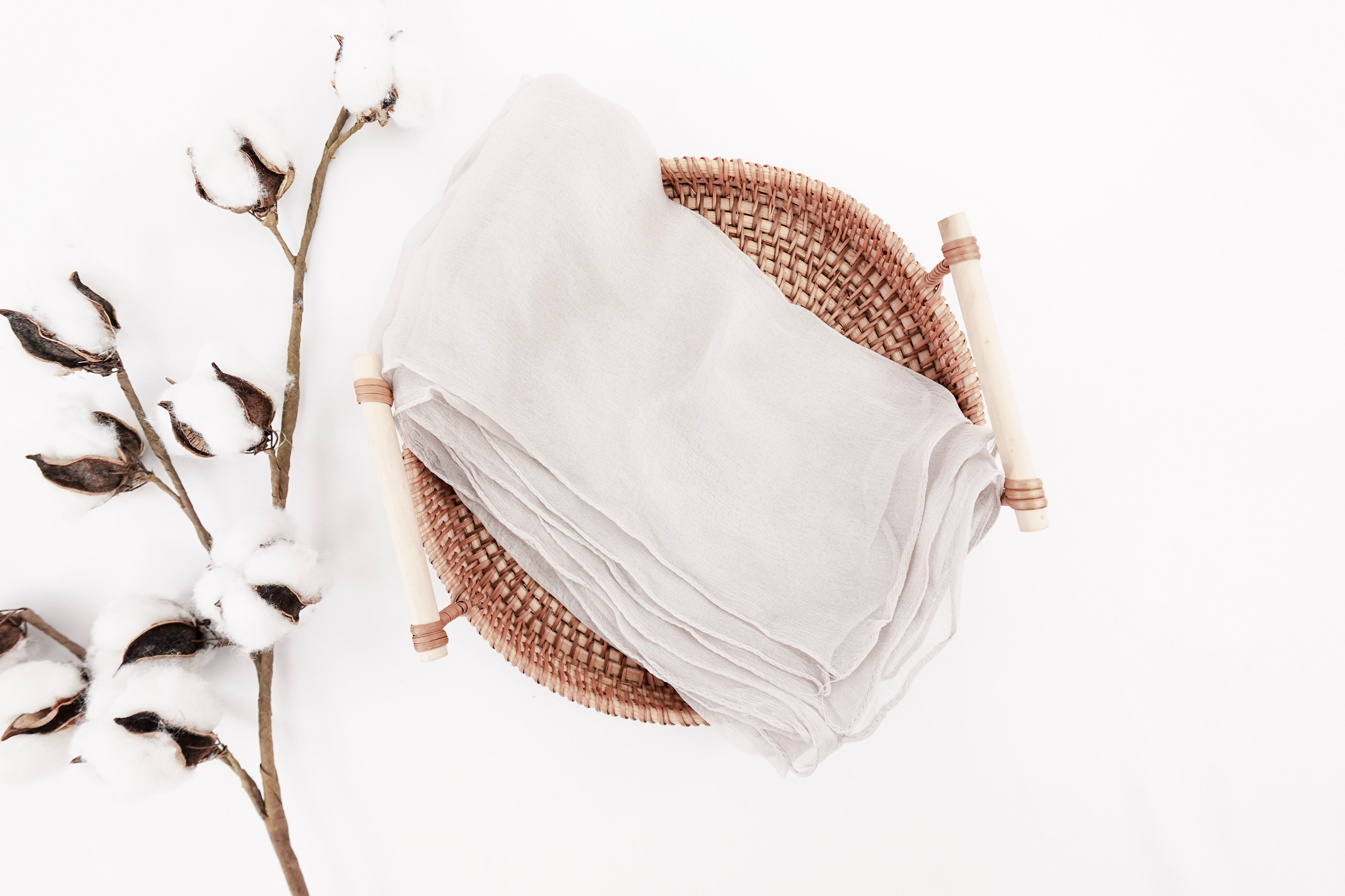 Vintage Linen Solid Square Scarf