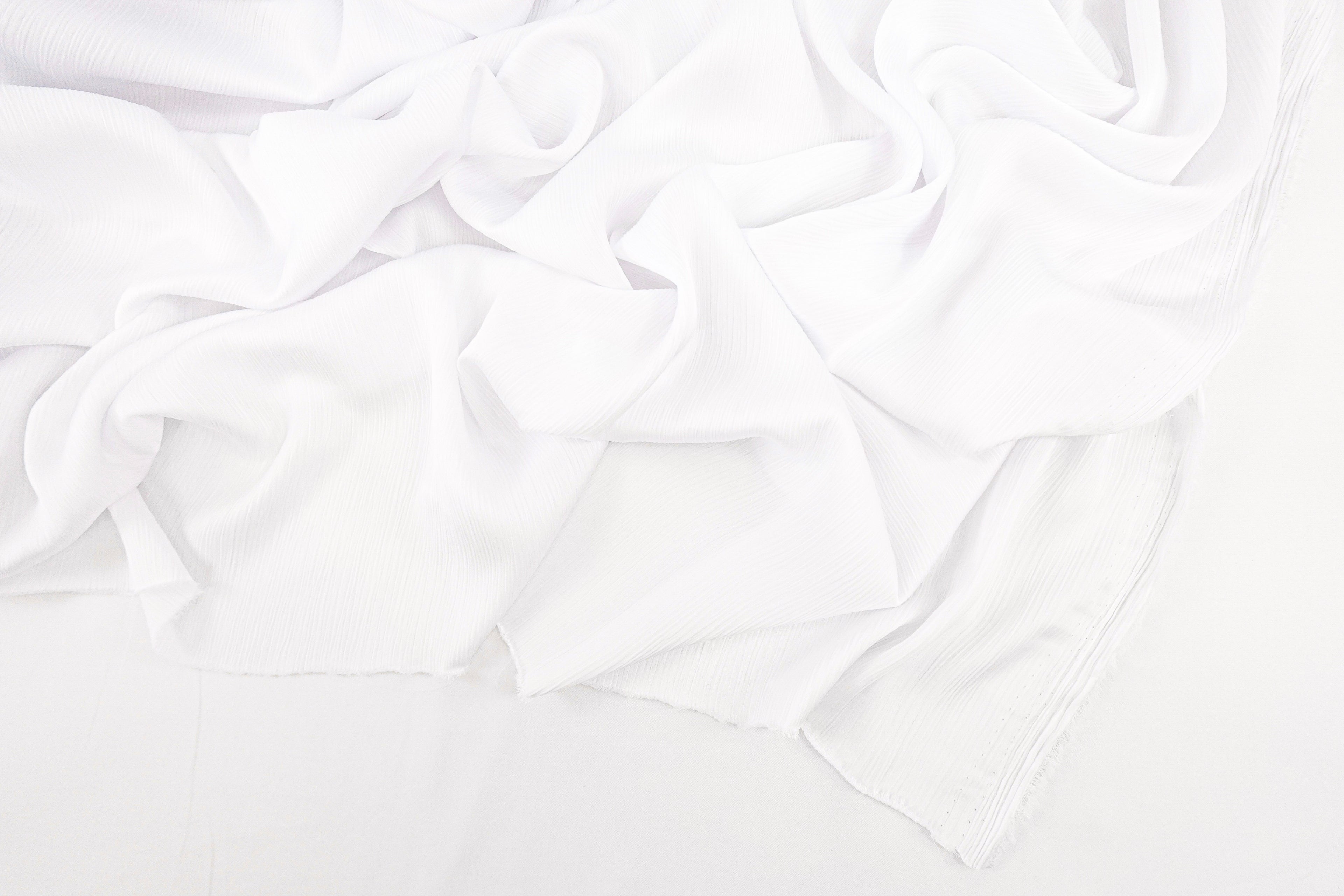 White Crinkle Sheen