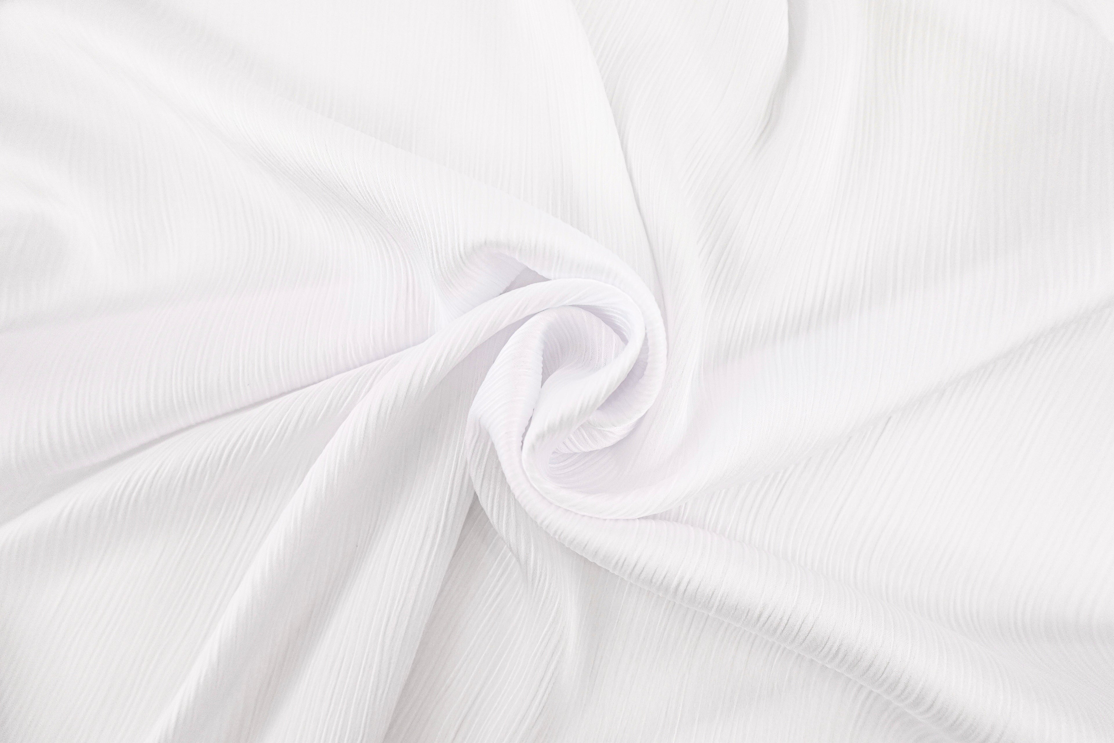 White Crinkle Sheen