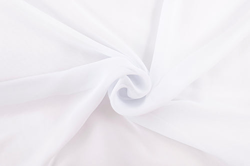 Blue White Chiffon