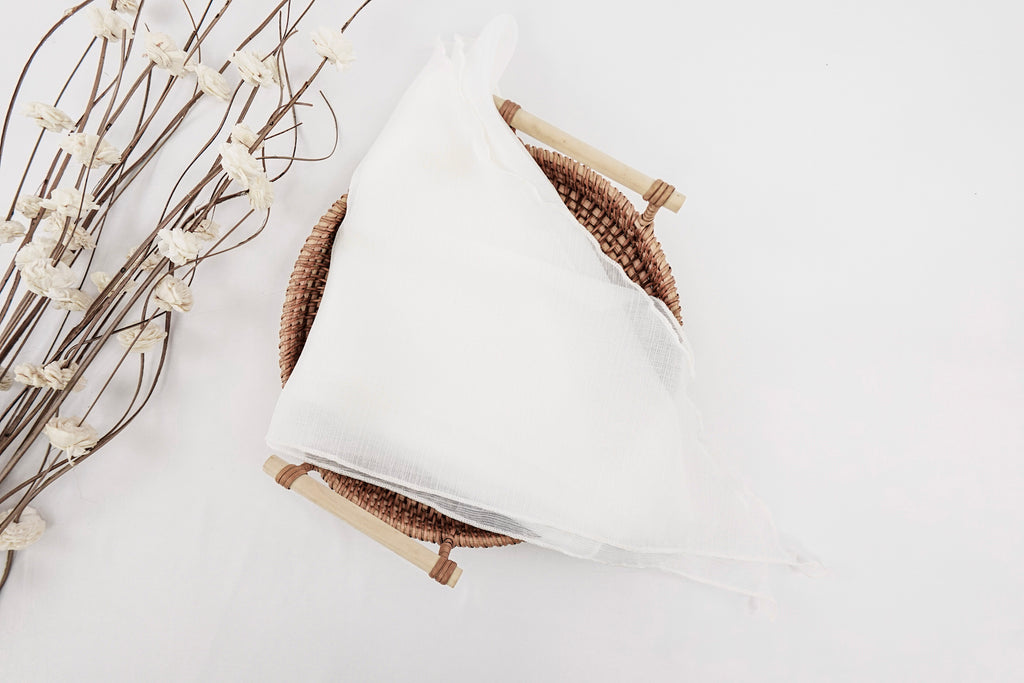 Off-White Triangle Shimmer Scarf