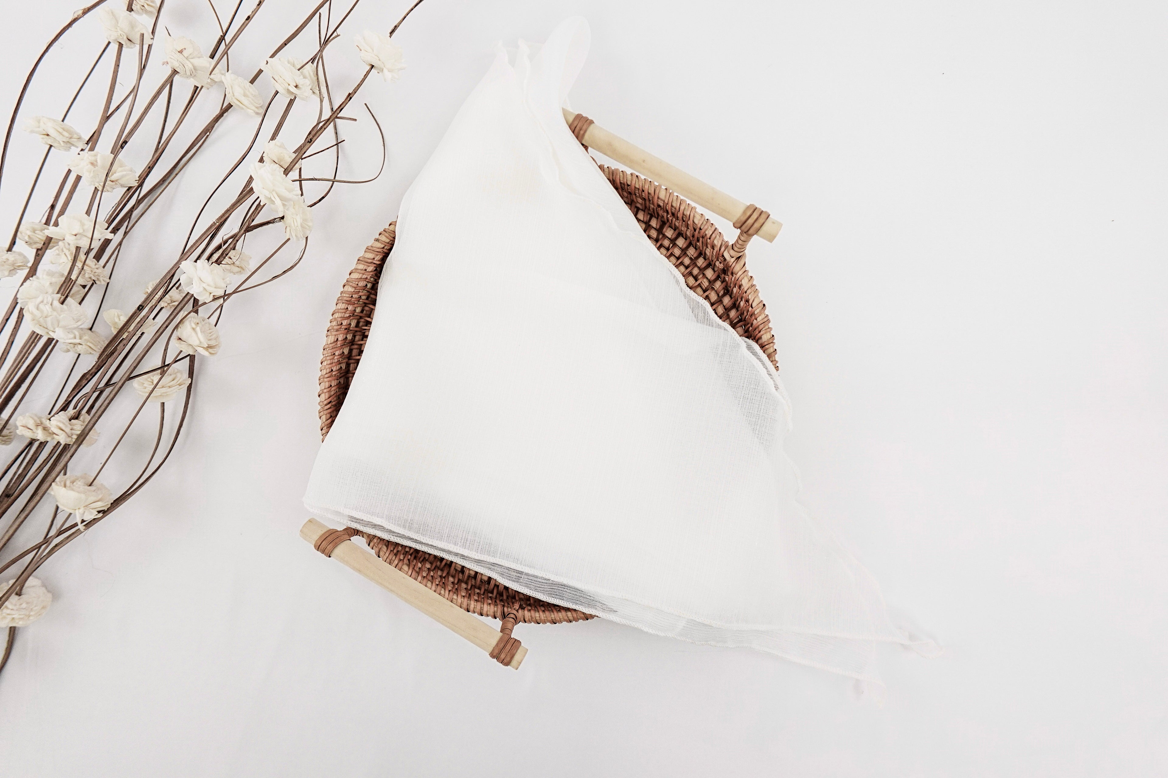 Off-White Triangle Shimmer Scarf
