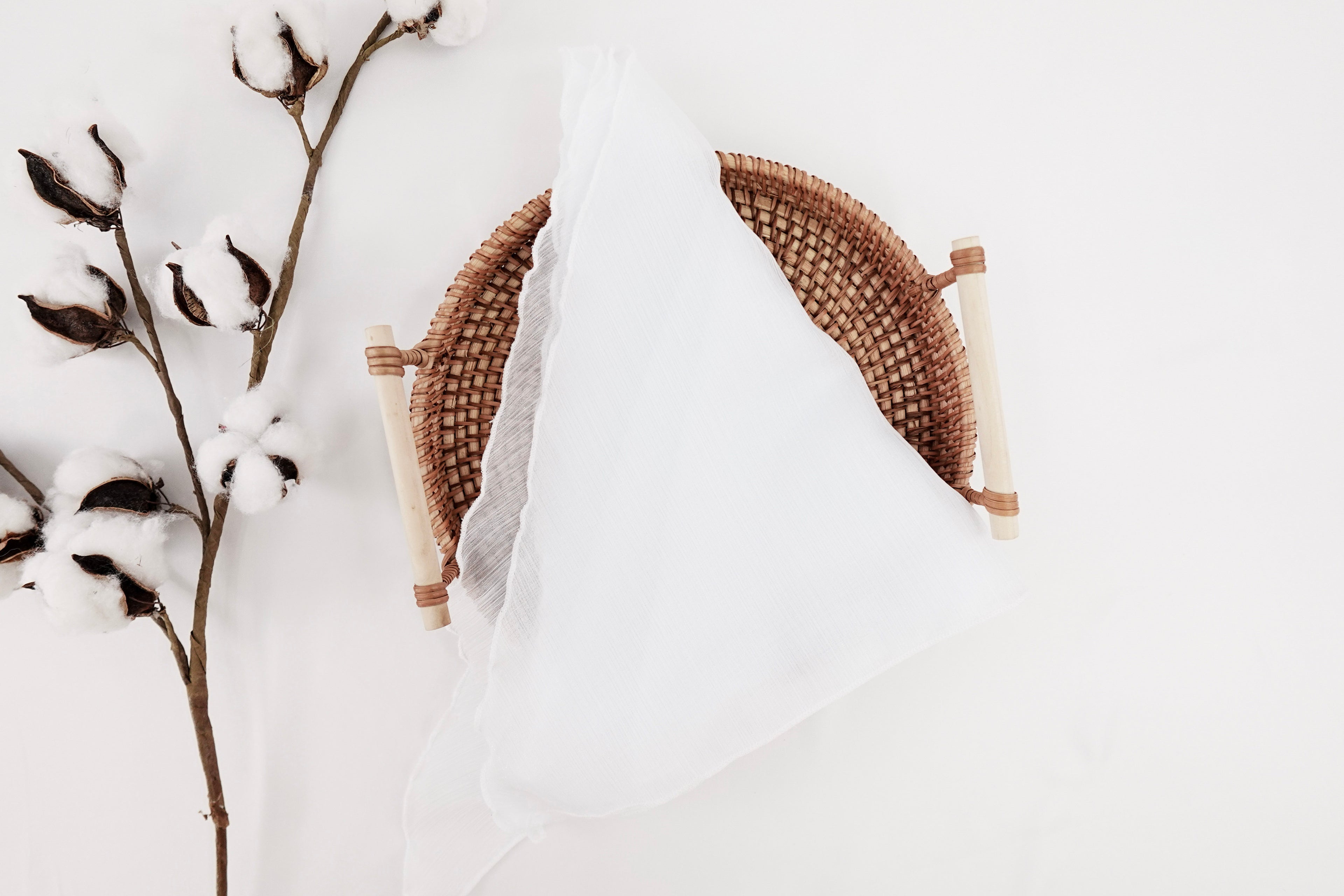 White Triangle Shimmer Scarf