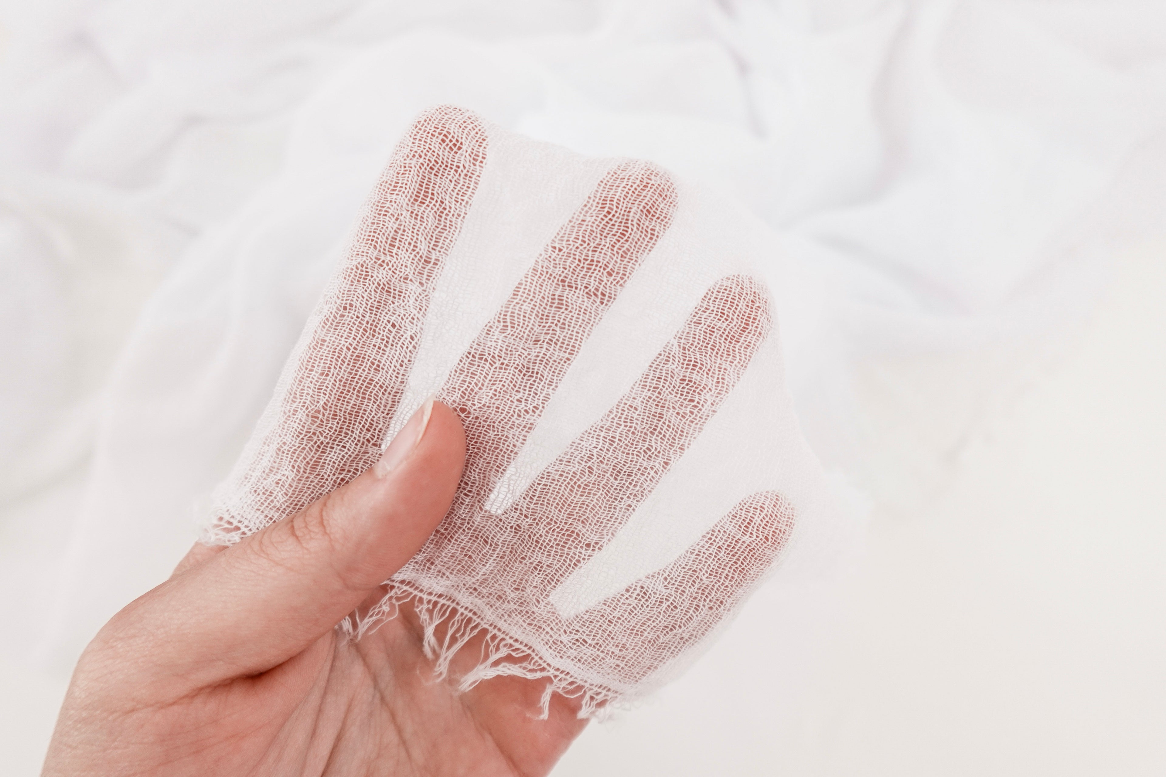 White Gauze Scarf