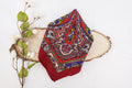 Cranberry Red Large Russia Style Church Scarf