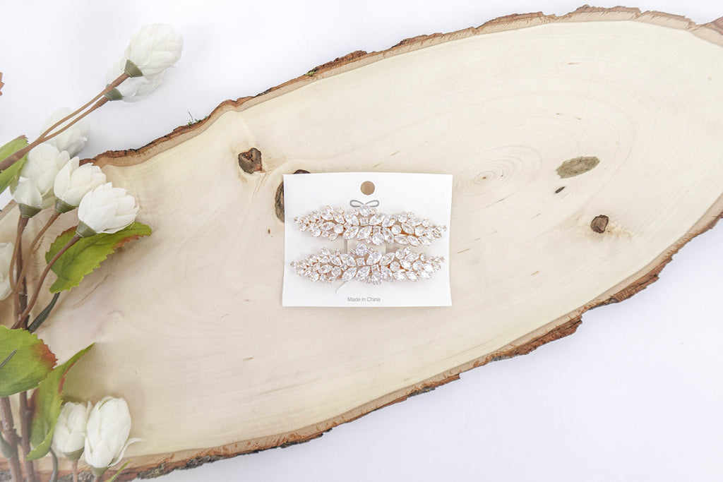 Cubic Zirconia Hairclips